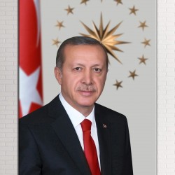 Recep Tayyip Erdoğan Kanvas Tablo
